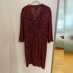 Printed dress. Size L